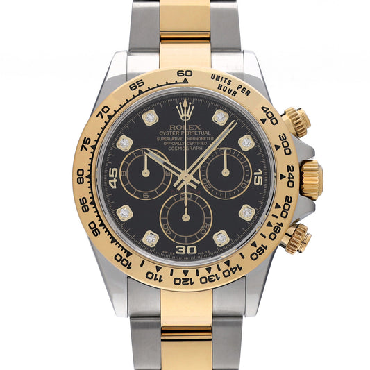 Cosmograph Daytona 116503G Black/Diamond ROLEX Men's [Pre-Owned].