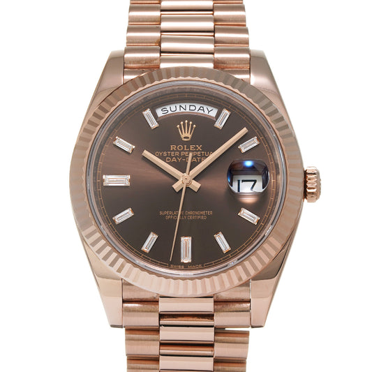 Day Date 40 228235A Random Serial Chocolate Brown ROLEX Men's [Pre-Owned].