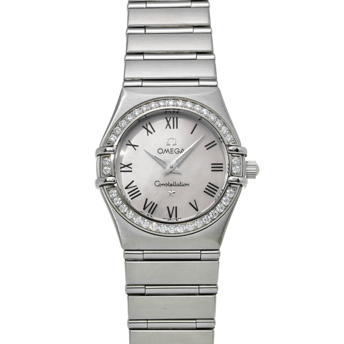 Constellation Quartz 1476.61 White MOP/Diamond OMEGA Ladies [Pre-Owned].