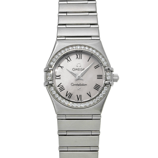 Constellation Quartz 1476.61 White MOP/Diamond OMEGA Ladies [Pre-Owned].