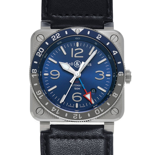 BR03-93 GMT Blue BR0393-BLU-ST/SCA Blue Bell &amp; Ross Men's [Pre-owned]