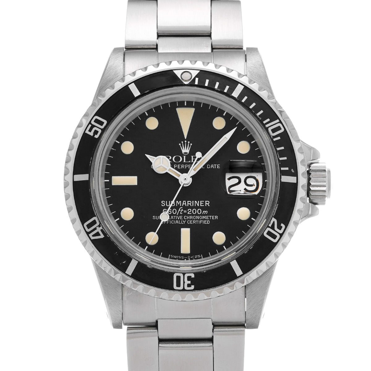 Submariner Date 1680 28th (manufactured circa 1971) Black ROLEX Men's [Pre-Owned].