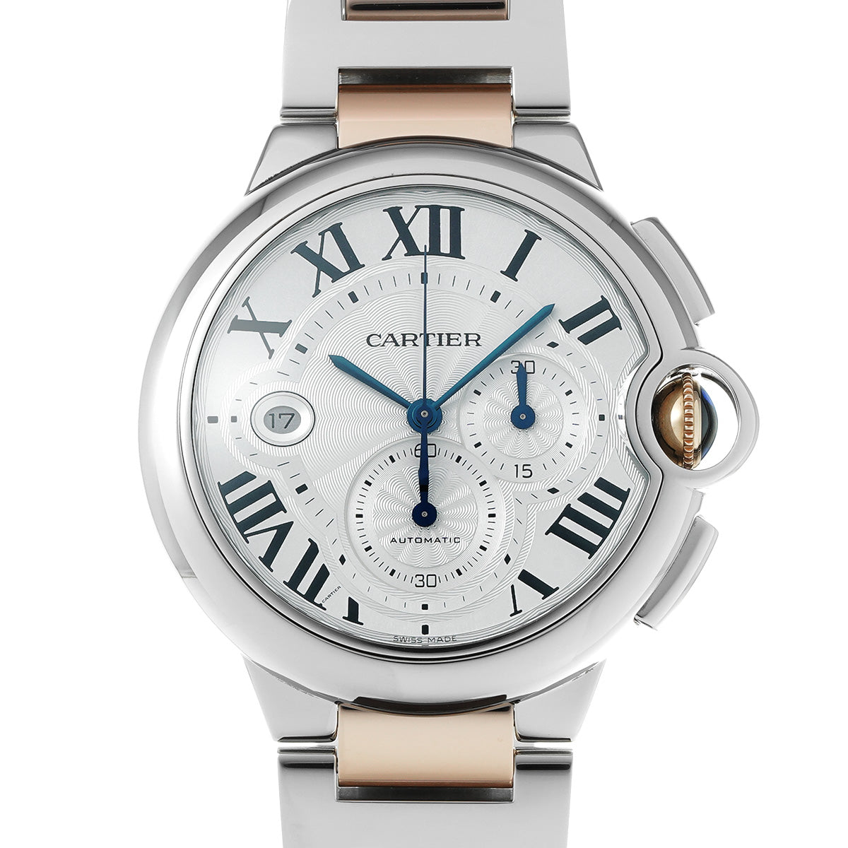 Ballon Bleu de Cartier Chronograph XL W6920063 Silver CARTIER Men's [Pre-Owned].