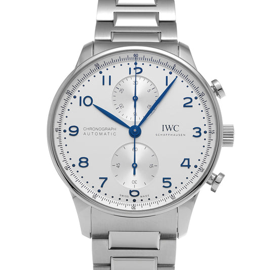 Portuguese Chronograph IW371617 Silver-color-plated IWC Men's [Pre-Owned]