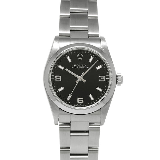 Oyster Perpetual 67480 U (manufactured circa 1997) Black ROLEX Unisex [Pre-Owned].