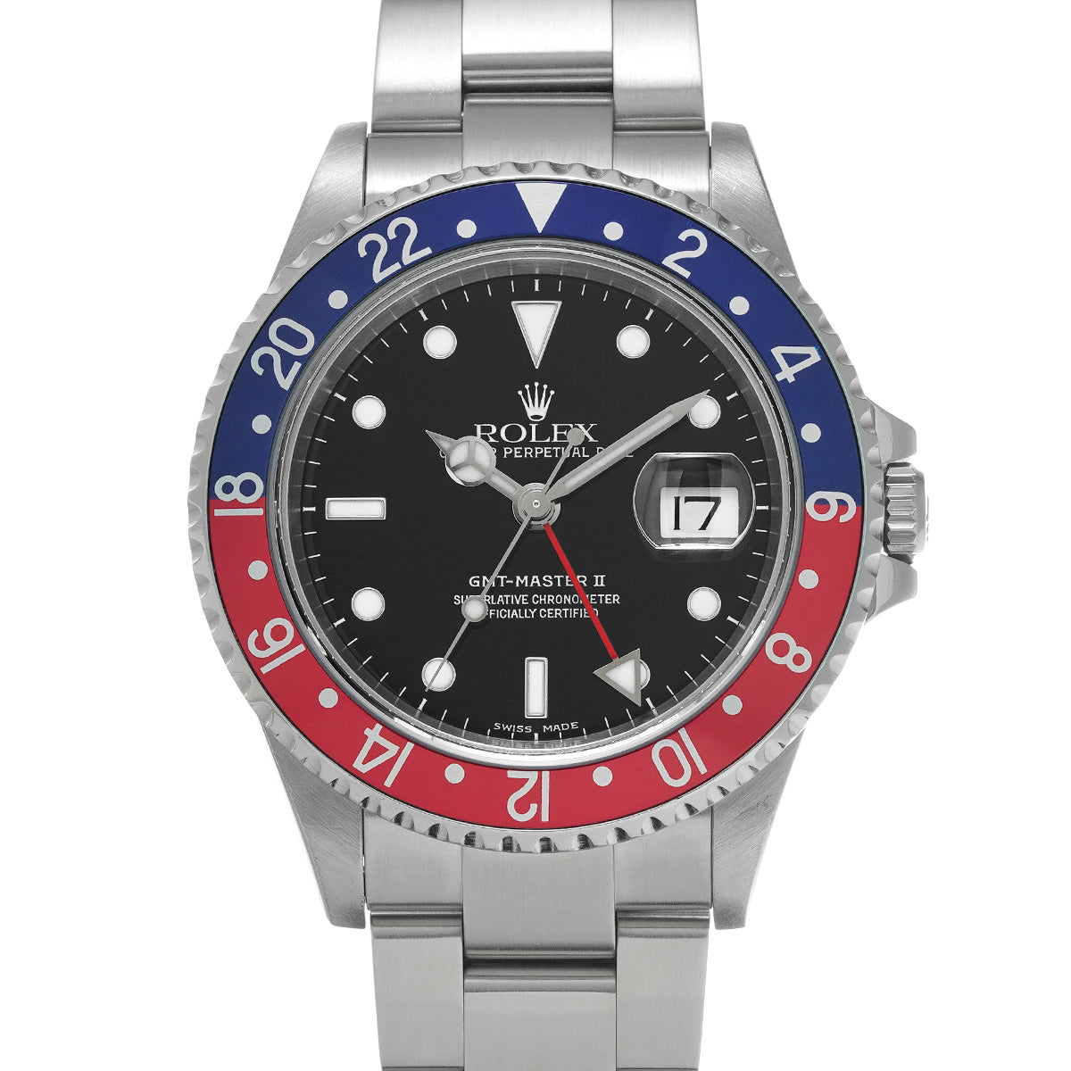 GMT Master II 16710 F No. (manufactured around 2004) Black ROLEX Men's [Pre-Owned].