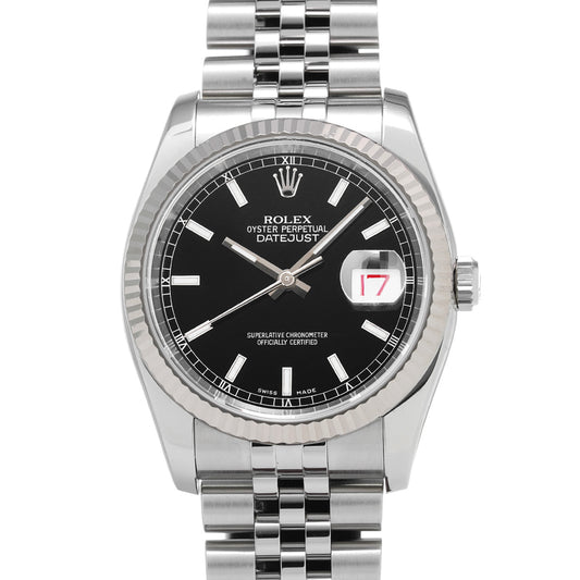 DATE JUST 116234 D (made around 2005) Black ROLEX Men's [Pre-Owned].