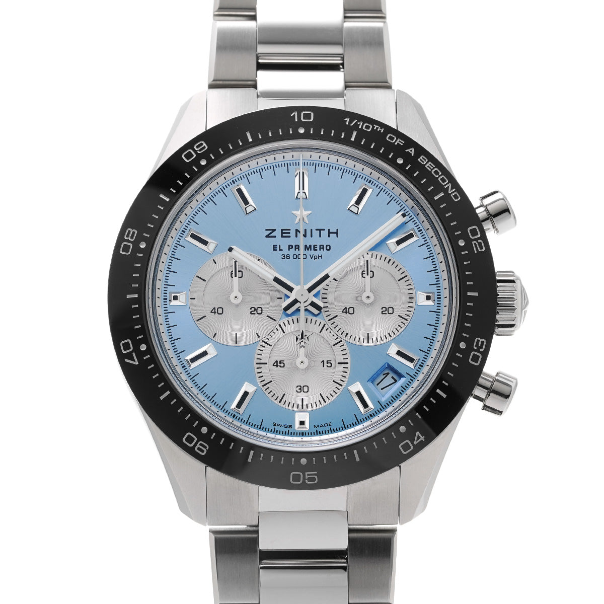 Chronomaster Sport Yoshida Special Edition 03.3106.3600/55.M3100 Ice Blue/Silver ZENITH Men's [New].