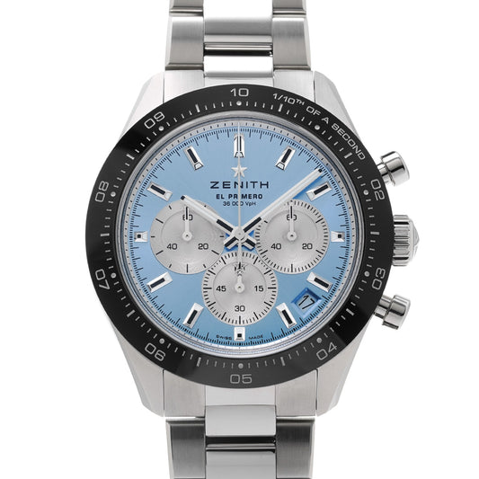 Chronomaster Sport Yoshida Special Edition 03.3106.3600/55.M3100 Ice Blue/Silver ZENITH Men's [New].