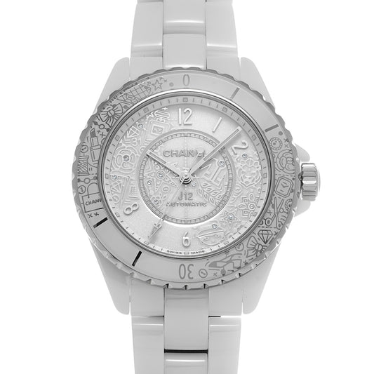 J12-20 Calibre 12.1 38MM H6476 White/Diamond CHANEL Men's [Pre-Owned].