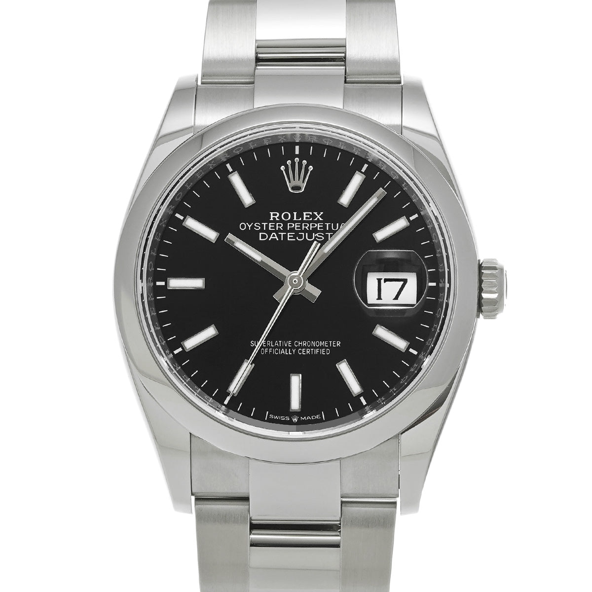 DATE JUST 36 126200 Random Serial Black ROLEX Men's [Pre-owned].