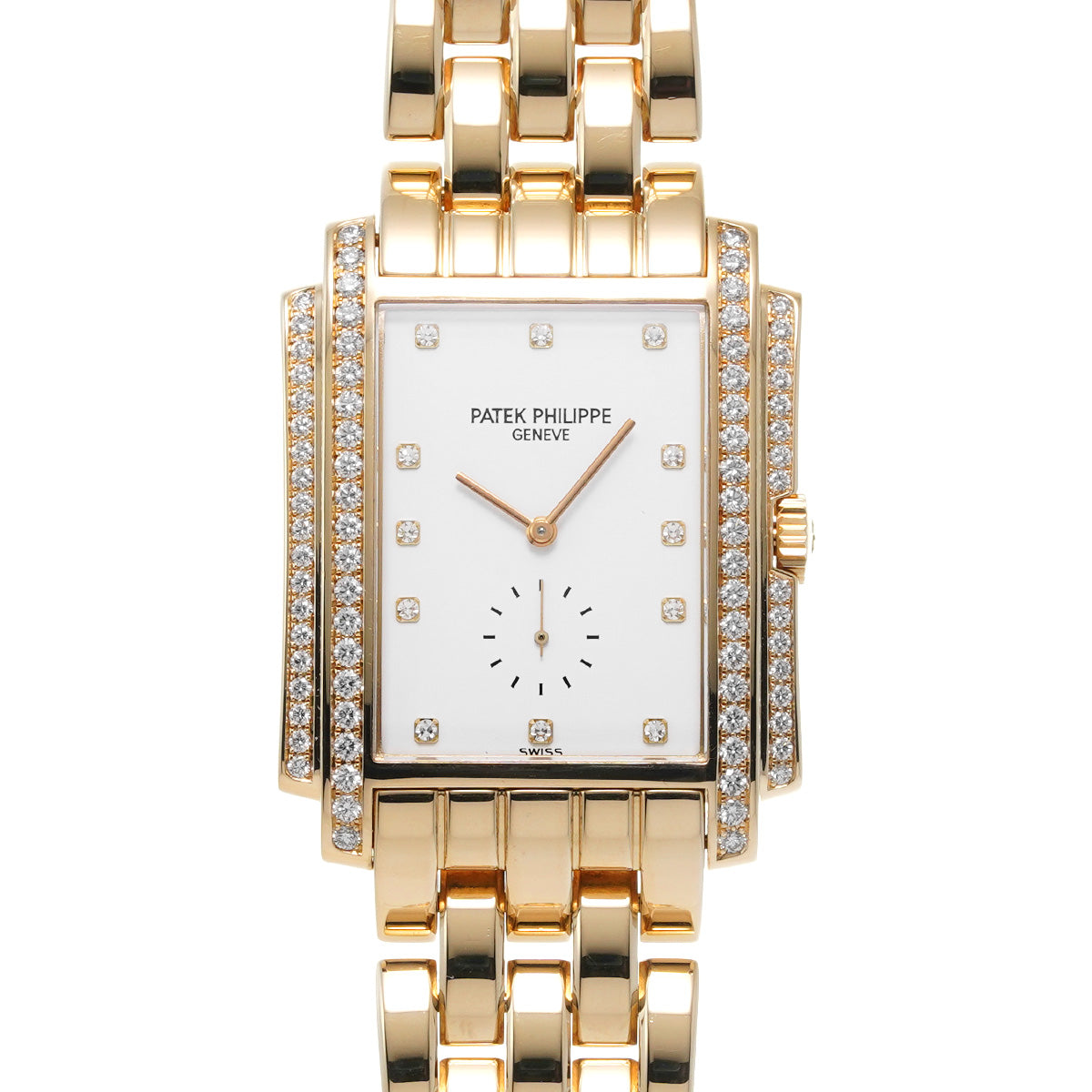 Gondolo 5025/1J-001 White/Diamond PATEK PHILIPPE Men's [Pre-Owned].