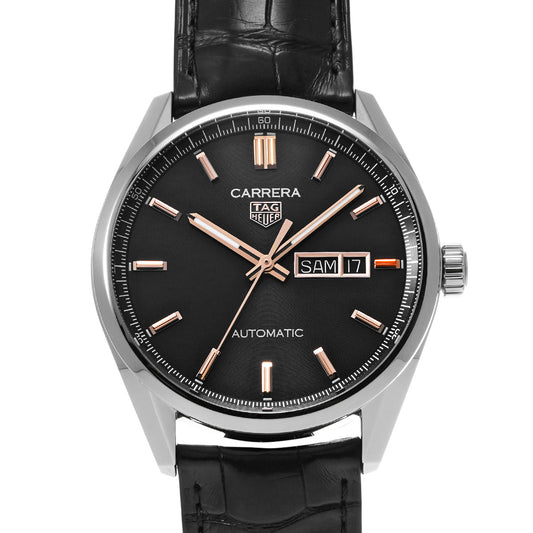 CARRERA Calibre 5 Day Date WBN2013.FC6503 Black TAG HEUER Men's [Pre-Owned].