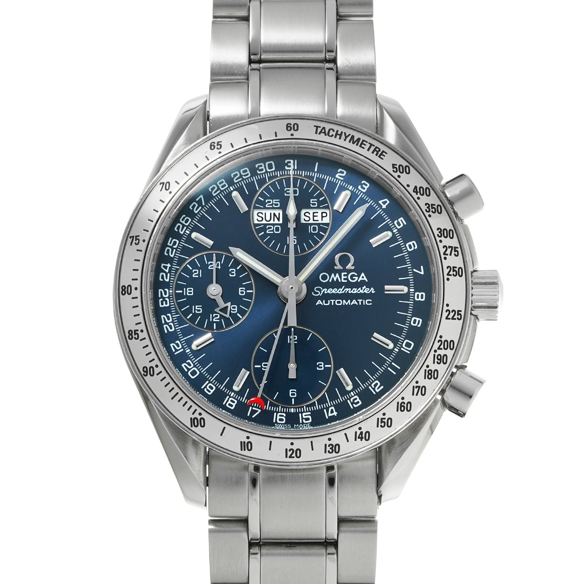 Speedmaster Triple Calendar 3523.80 Blue OMEGA Men's [Pre-Owned].
