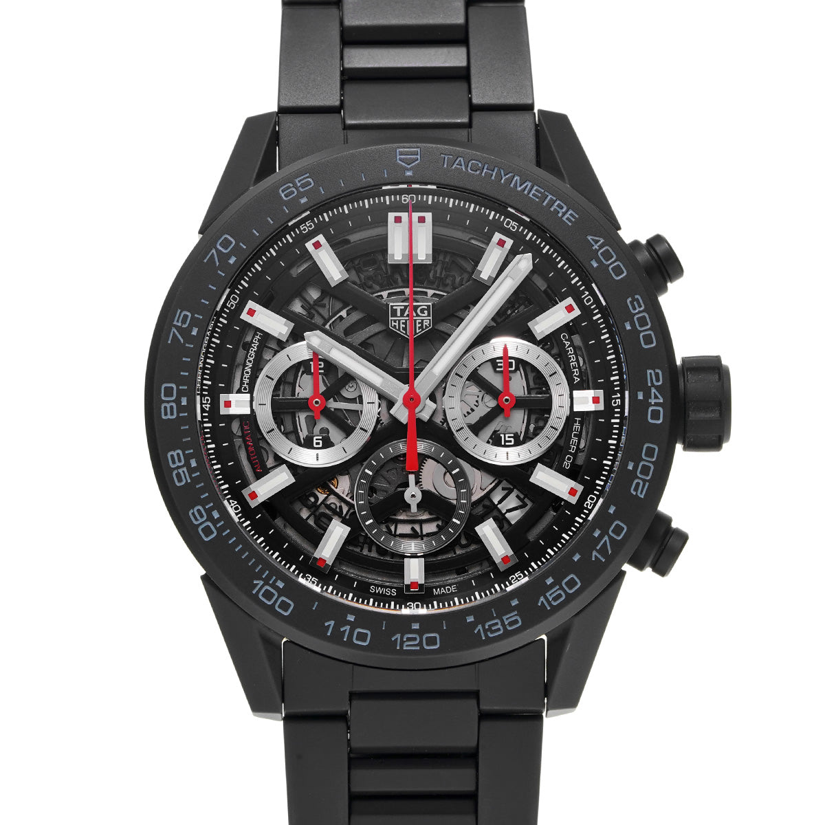 Carrera Calibre Heuer 02 Chronograph CBG2A90.BH0653 Skeleton TAG HEUER Men's [Pre-Owned].