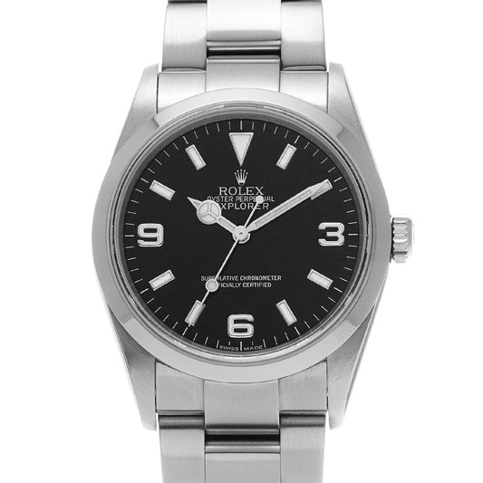 Explorer 114270 V (manufactured circa 2009) Black ROLEX Men's [Pre-Owned].