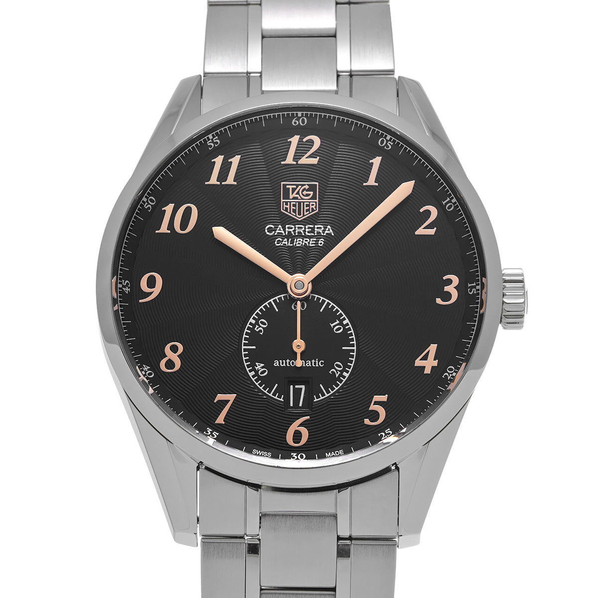 CARRERA Calibre 6 WAS2114.BA0732 Black TAG HEUER Men's [Pre-Owned].