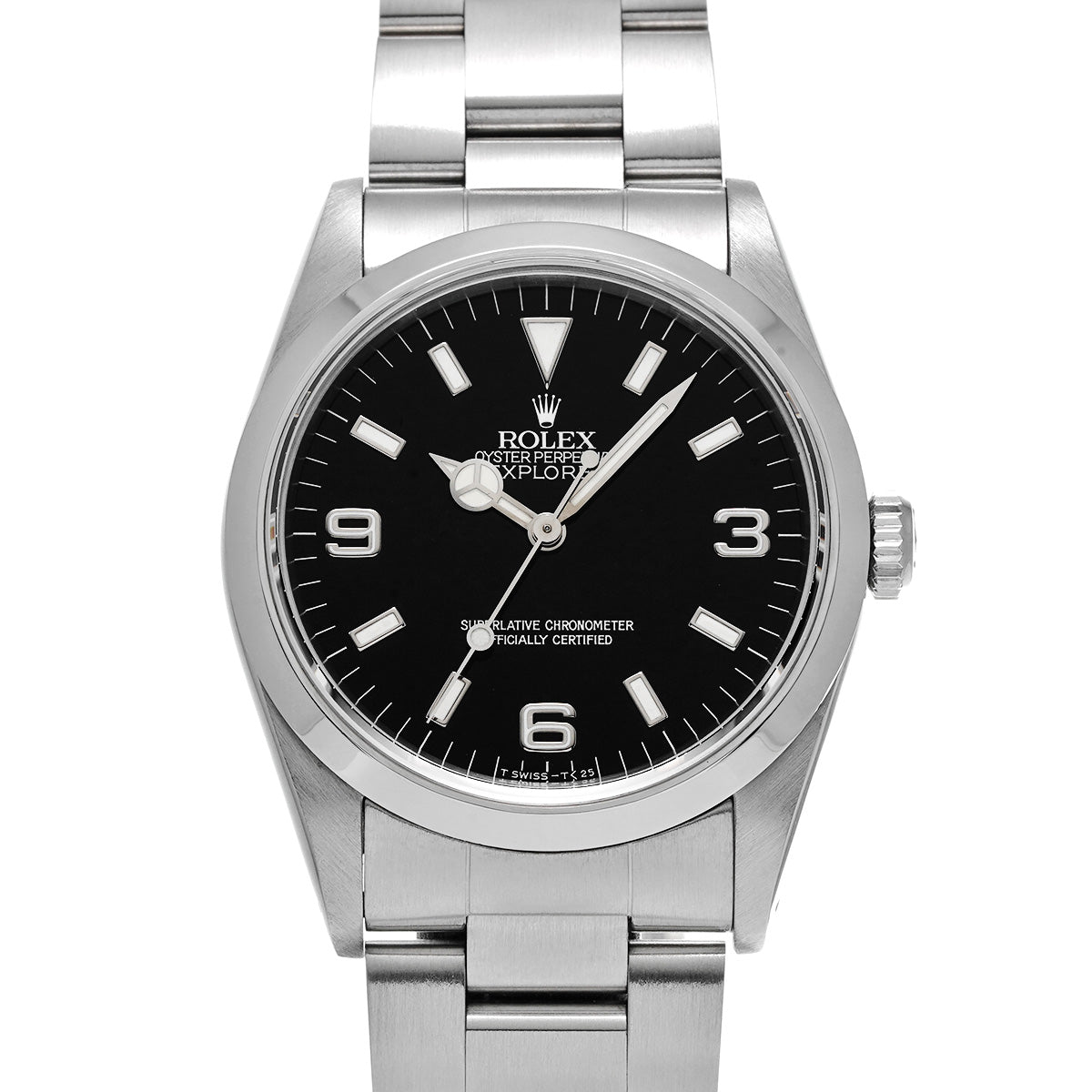 Explorer 14270 S (manufactured circa 1993) Black ROLEX Men's [Pre-Owned].