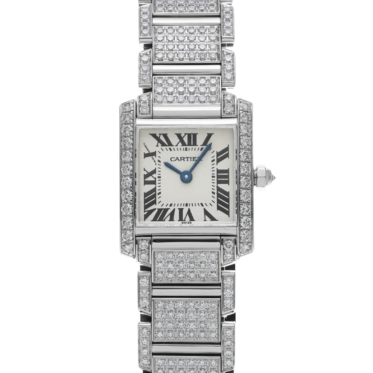 Tank Francaise SM WE1002SD Silver CARTIER Ladies [Pre-owned]