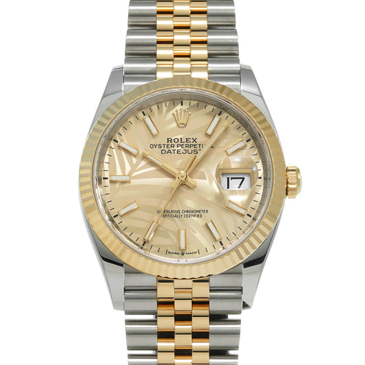 Datejust 36 126233 Random Serial Golden Palm-Motif ROLEX Men's [Pre-Owned].
