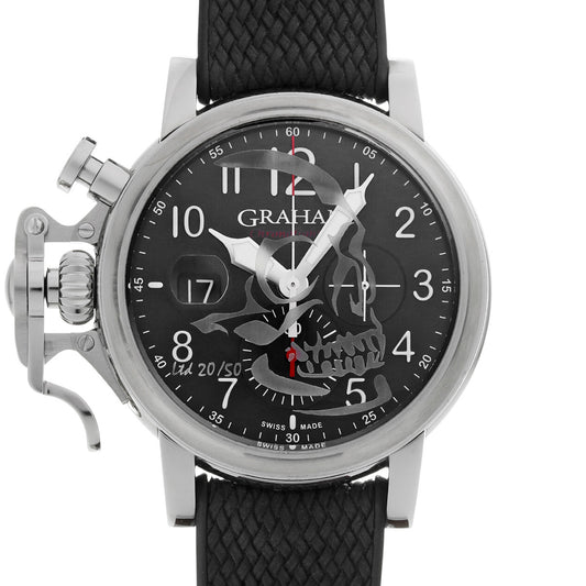 Chronofighter Grand Vintage Skull Limited 2CVDS.B29D.K134F Black GRAHAM Men's [pre-owned].