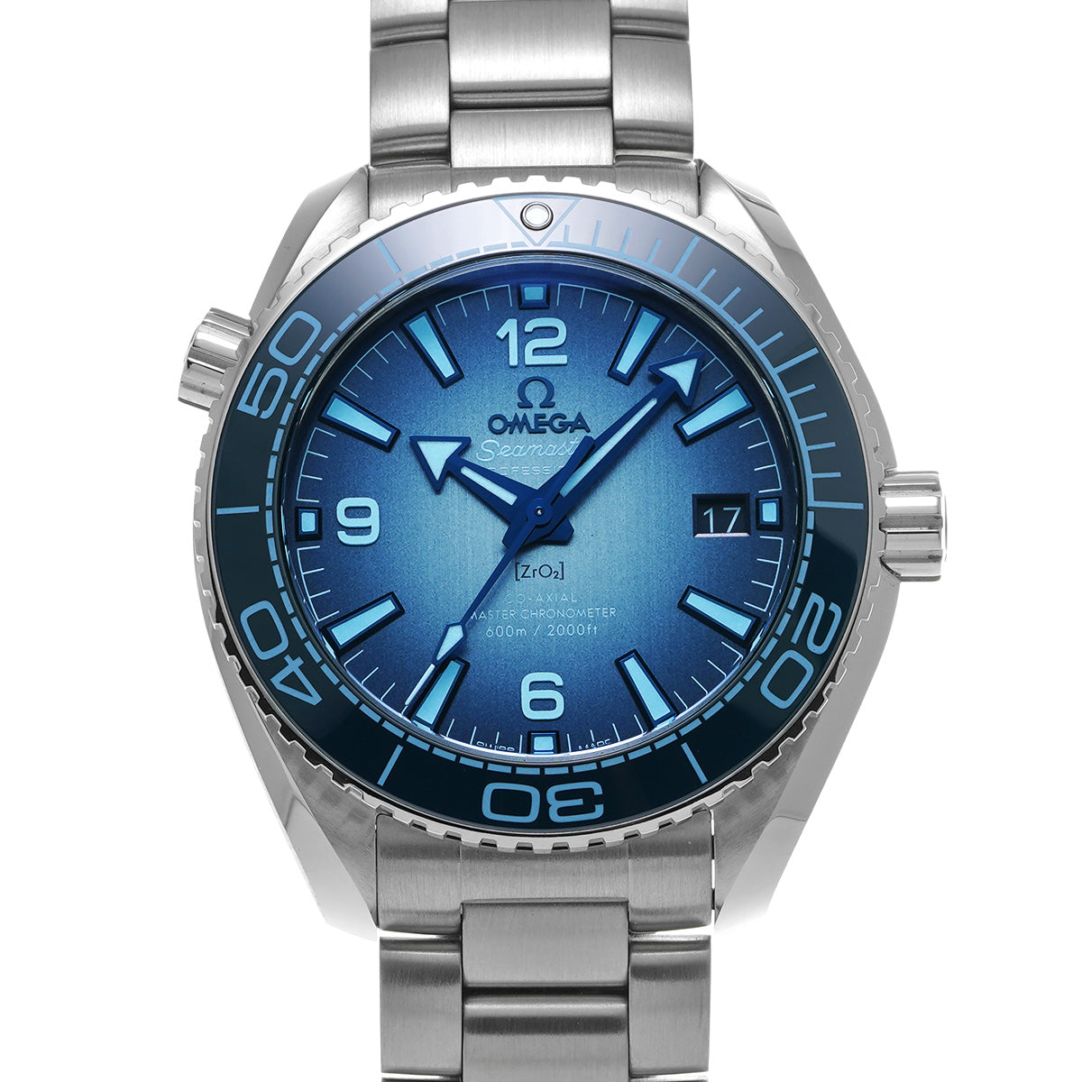 Seamaster 600 Planet Ocean Co-Axial Master Chronometer 215.30.40.20.03.002 Blue OMEGA Men's [Pre-Owned].