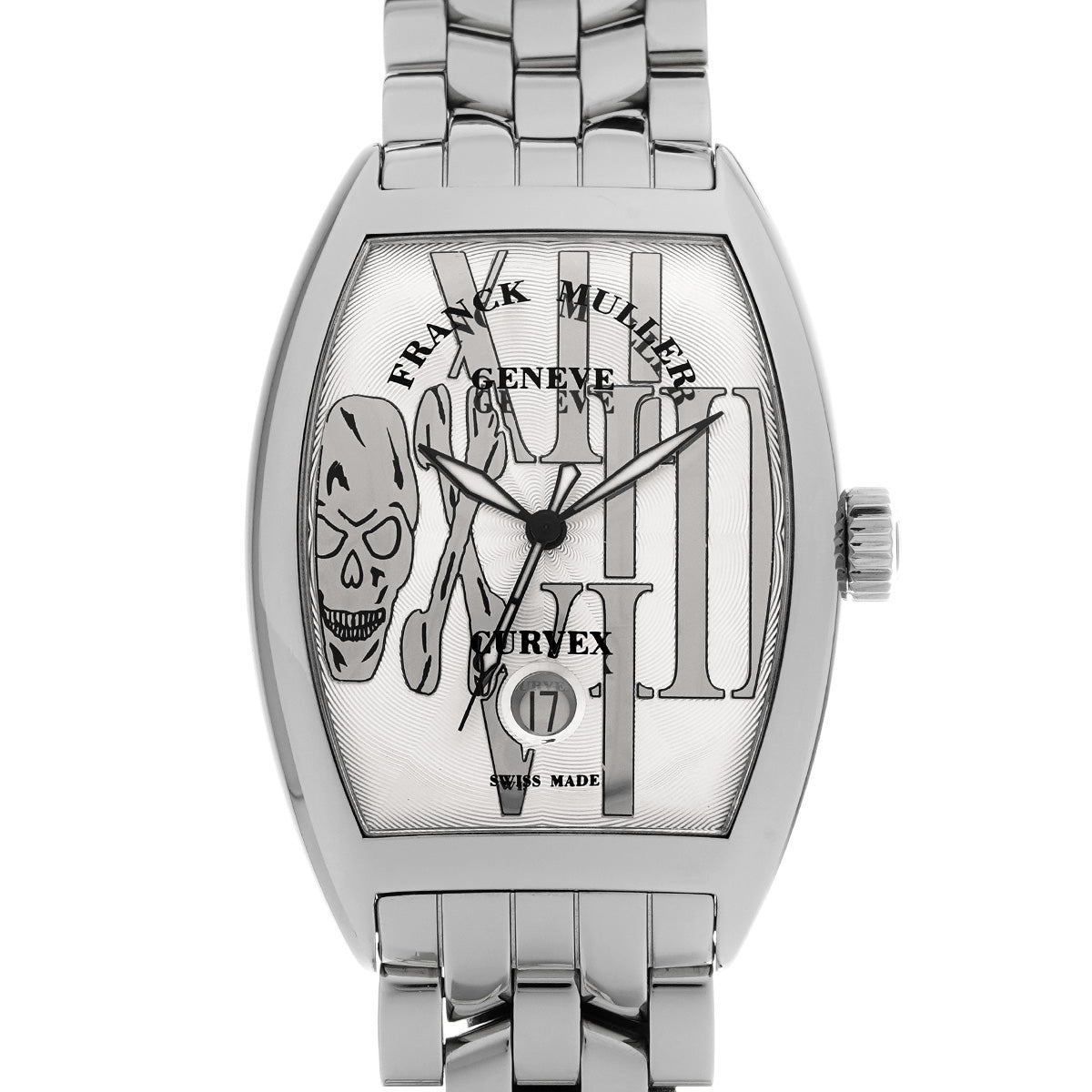 Tonneau Carvex Gothic Allonge 7880SCDTGOTHREL Silver FRANCK MULLER Men's [Pre-owned].