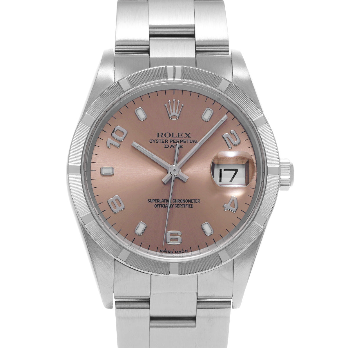 Oyster Perpetual Date 15210 P (manufactured circa 2000) Pink ROLEX Men's [Pre-Owned].