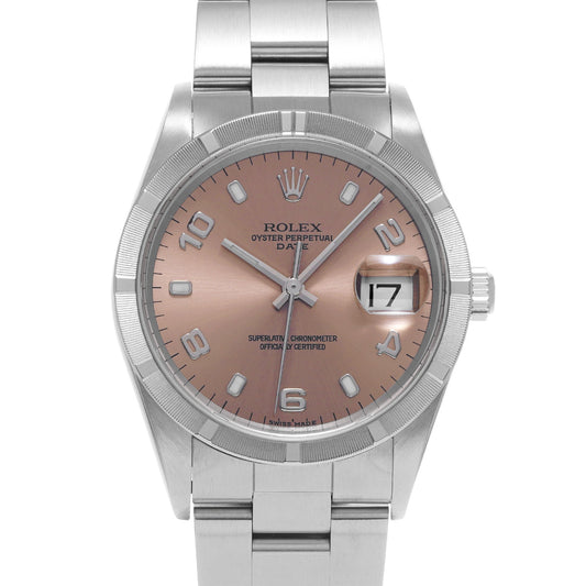 Oyster Perpetual Date 15210 P (manufactured circa 2000) Pink ROLEX Men's [Pre-Owned].