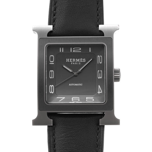 H Watch Titanium HH5.841 Gray HERMES Men's [Pre-owned].