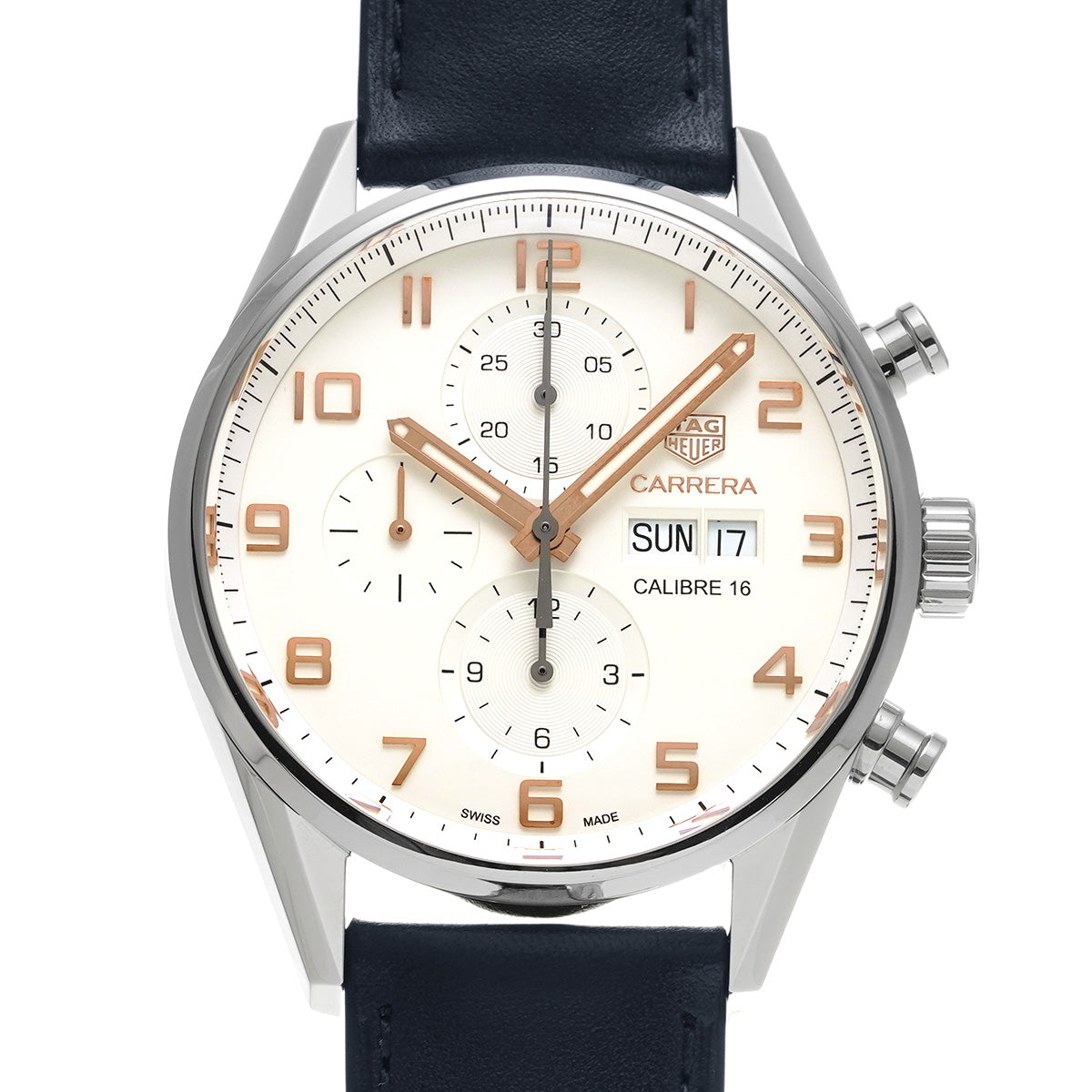 CARRERA Calibre 16 Chronograph Day Date CV2A1AC.BA0738 Opaline TAG HEUER Men's [Pre-Owned].
