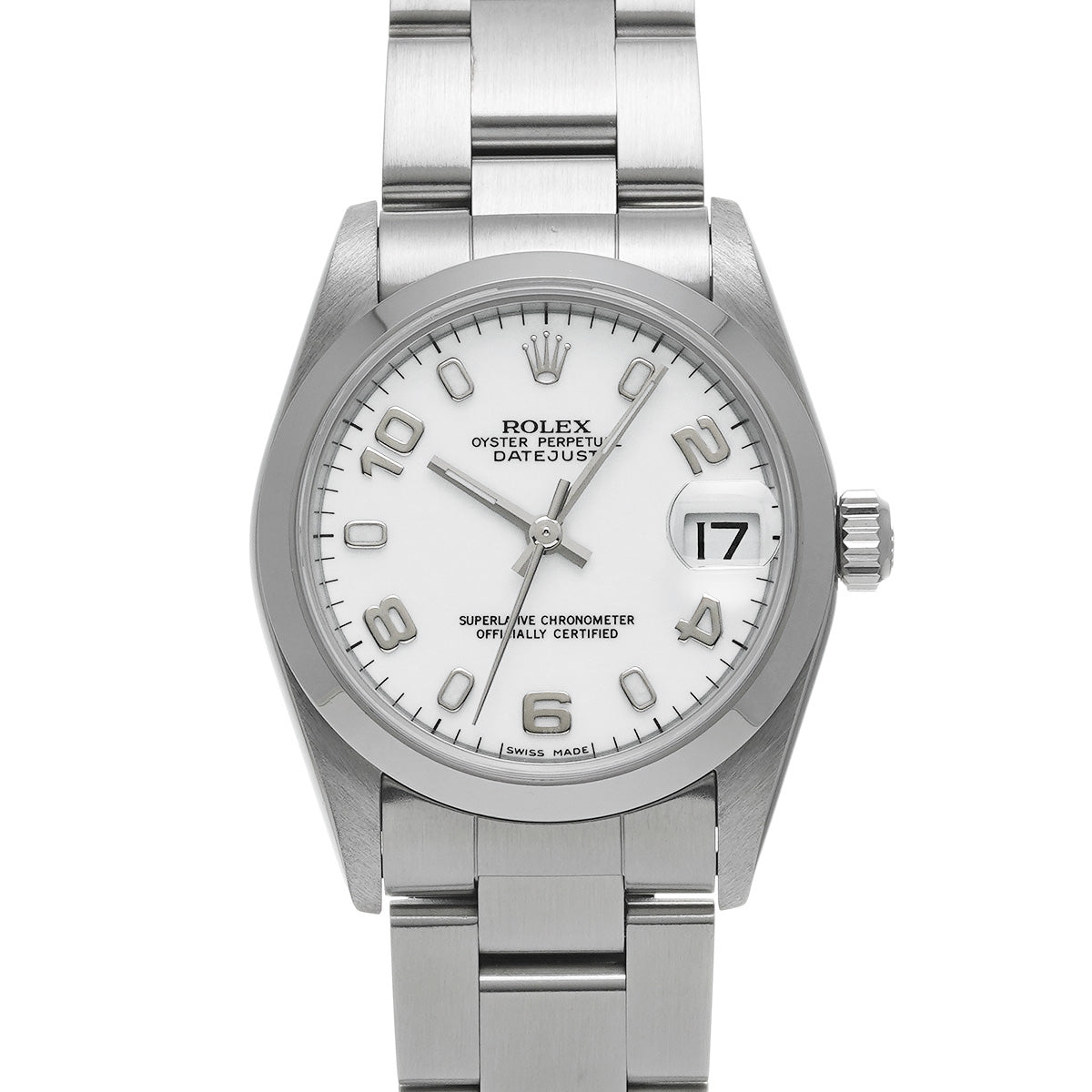 DATE JUST 78240 Y No. (manufactured around 2002) White ROLEX Unisex [Pre-Owned].