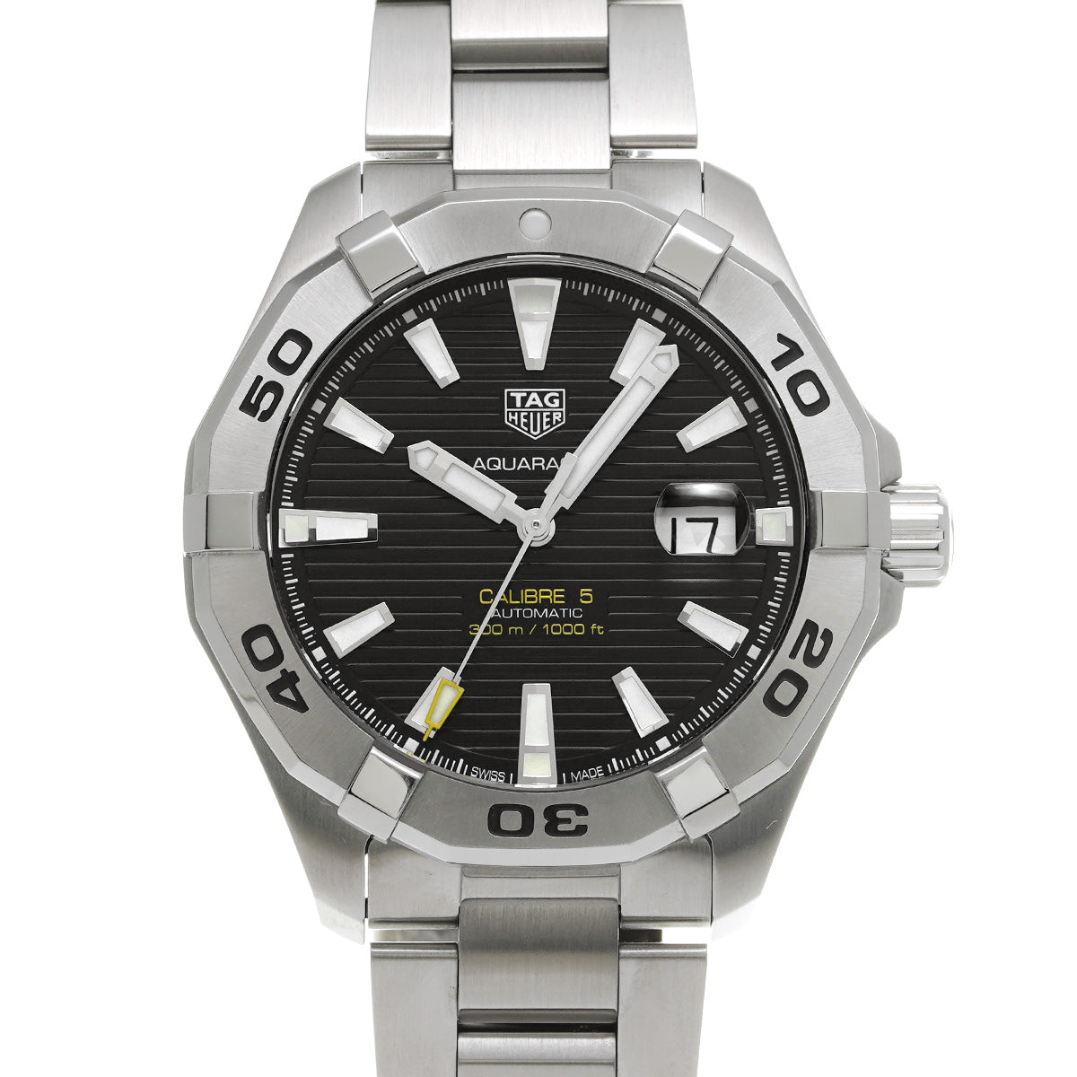 Aquaracer Calibre 5 WAY2010.BA0927 Black TAG HEUER Men's [Pre-Owned].