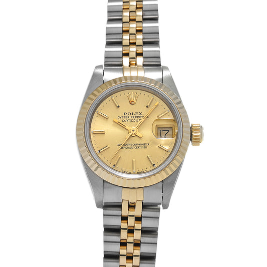 Datejust 69173 E (manufactured circa 1991) Champagne ROLEX Ladies [Pre-Owned].