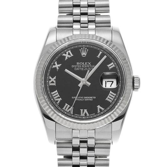 DATE JUST 116234 G (made around 2010) Black ROLEX Men's [Pre-Owned].
