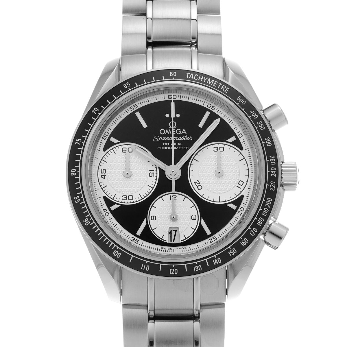 Speedmaster Racing Co-Axial 326.30.40.50.01.002 Black/Silver OMEGA Men's [Pre-Owned].