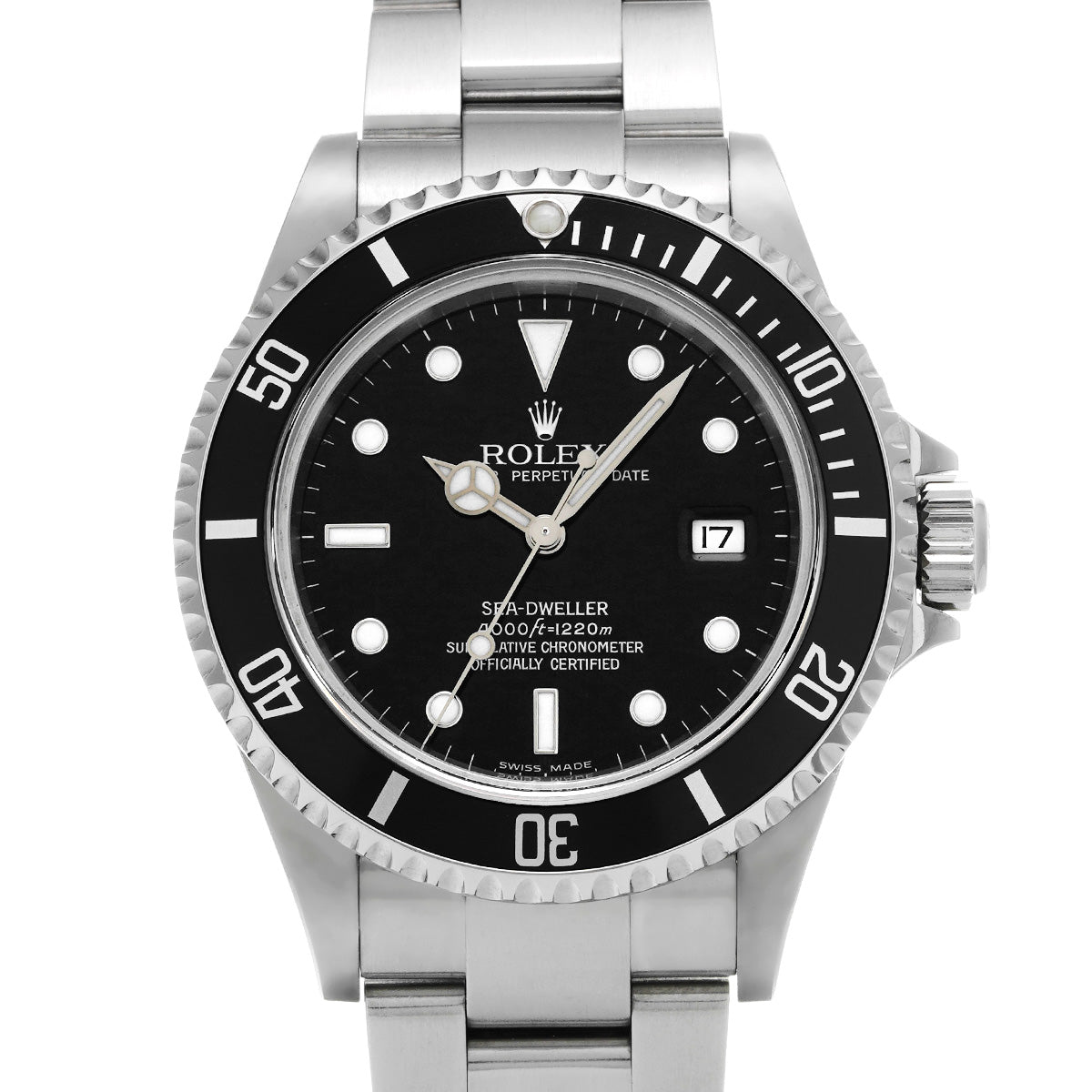 Sea-Dweller 16600 F (made around 2004) Black ROLEX Men's [Pre-Owned].
