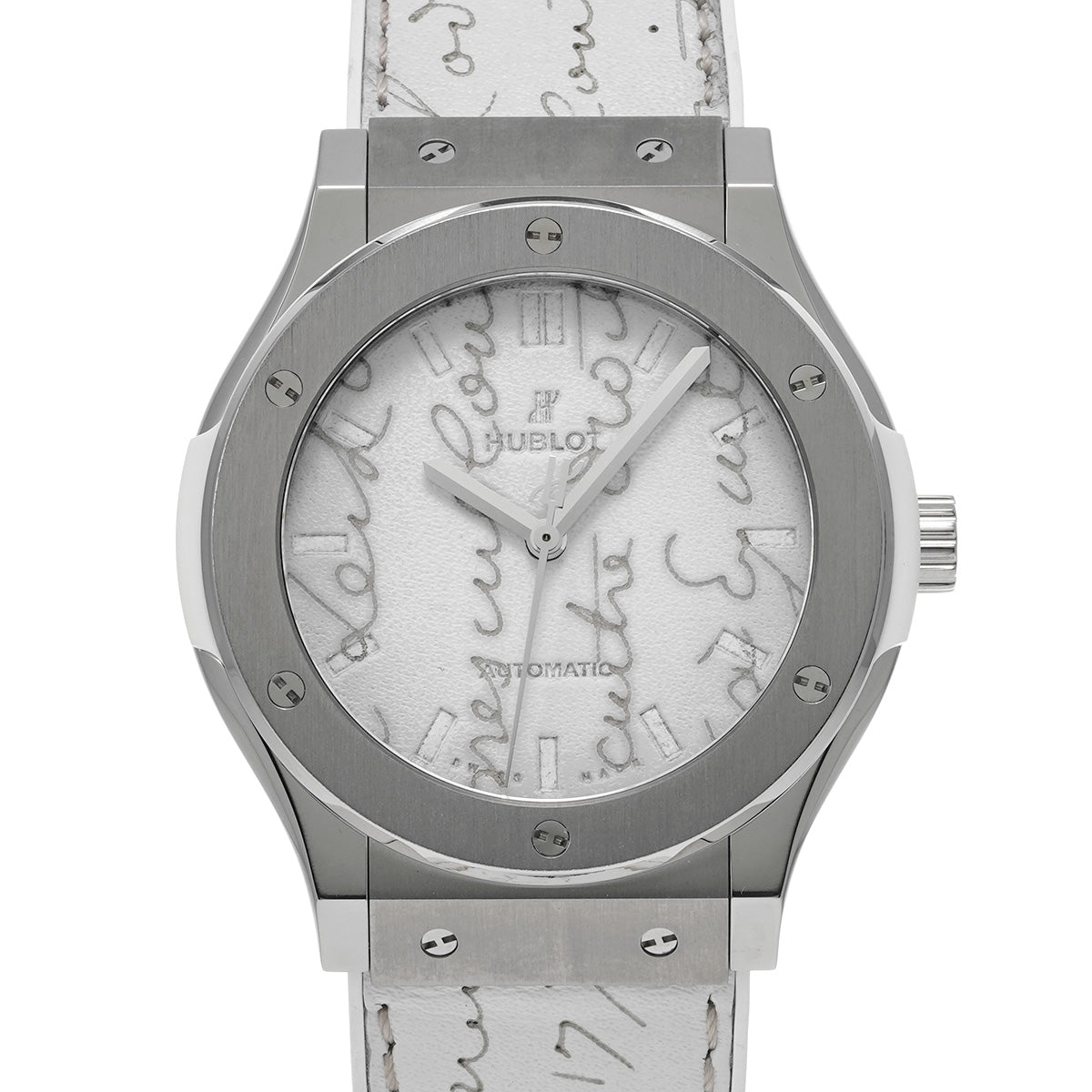 Classic Fusion Berluti Scritto Flat Bianco 511.NE.050W.VR.JBER19 White HUBLOT Men's [Pre-owned].