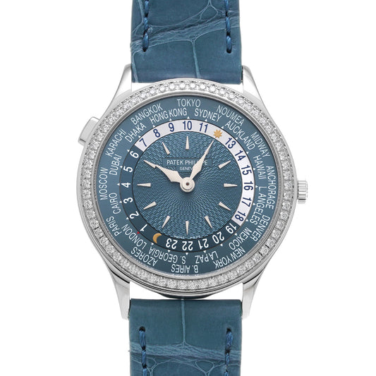 Complication World Time 7130G-014 Blue Gray PATEK PHILIPPE Ladies [Pre-Owned].