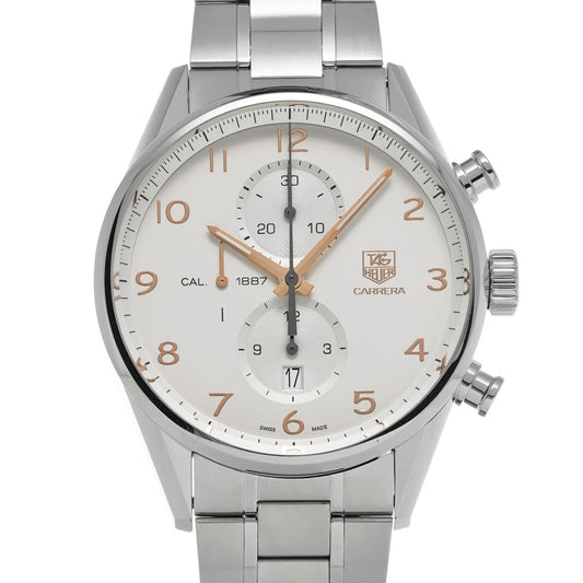 CARRERA Calibre 1887 Chronograph CAR2012.BA0796 Silver TAG HEUER Men's [Pre-Owned].