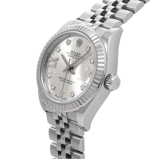 Lady Datejust 28 279174G Random Serial Silver/Diamond ROLEX Ladies [Pre-owned].