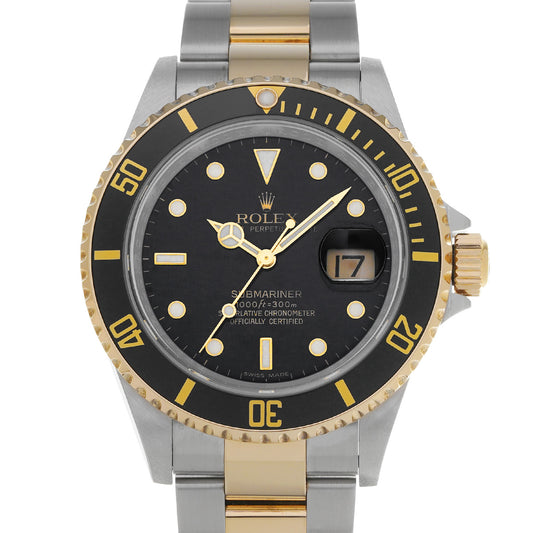 Submariner Date 16613LN M (manufactured around 2007) Black ROLEX Men's [Pre-Owned].