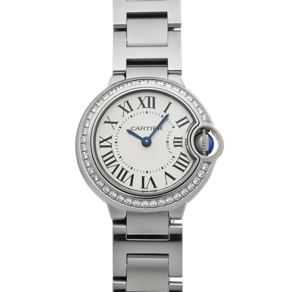 W4BB0015 Ballon Bleu de Cartier 28mm Silver CARTIER Ladies [Pre-owned]
