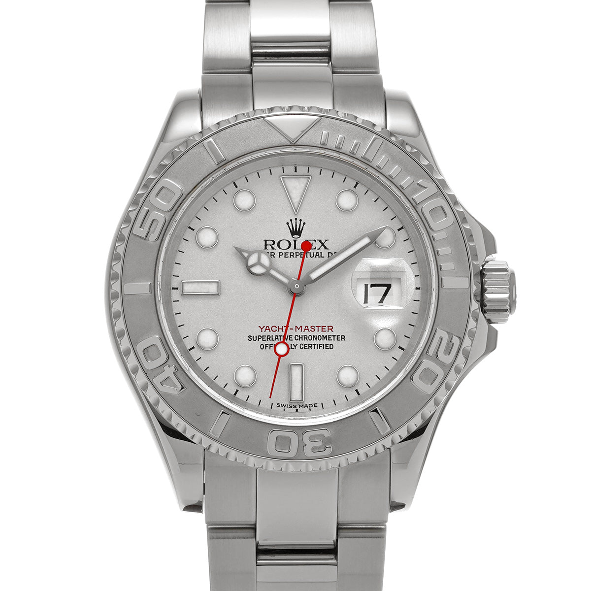 Yacht-Master Rhodium 16622 F (manufactured circa 2003) Gray ROLEX Men's [Pre-Owned].