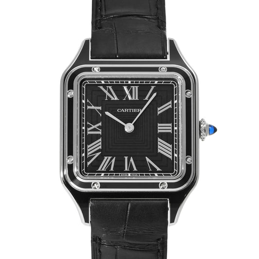 Santos Dumont LM WSSA0046 Black CARTIER Men's [Pre-owned]