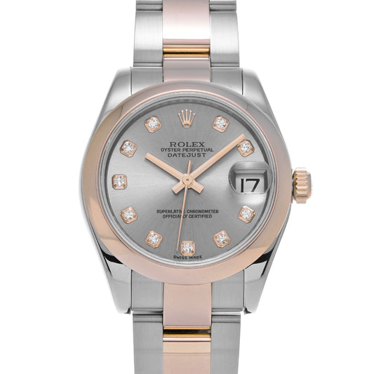DATE JUST 31 178241G Random Serial Silver/Diamond ROLEX Unisex [Pre-Owned].