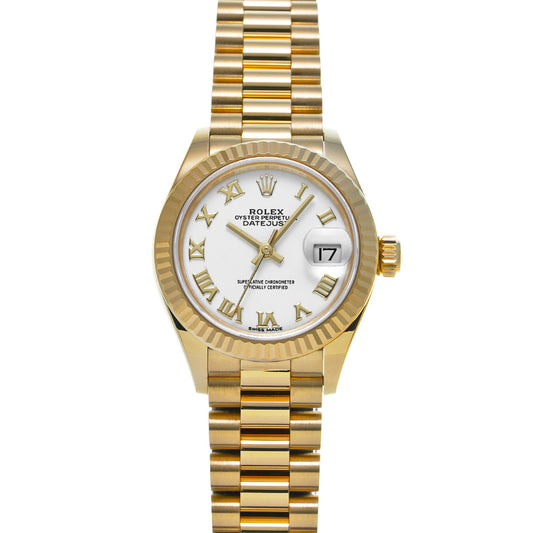 DATE JUST 28 279178 Random Serial White ROLEX Ladies [Pre-owned].