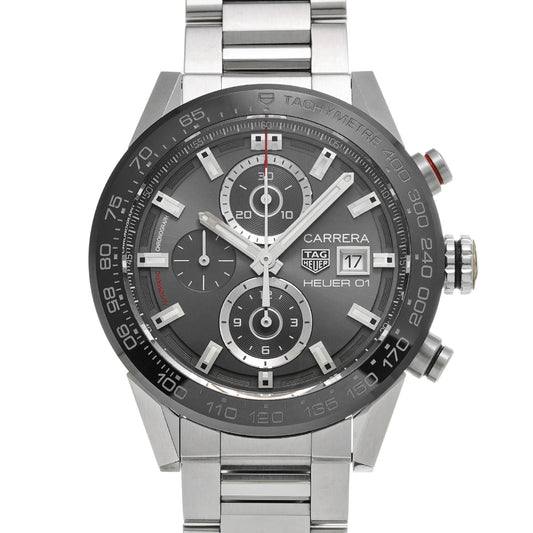 CARRERA CALIBRE HEUER 01 Chronograph CAR201W.BA0714 Gray TAG HEUER Men's [Pre-Owned].
