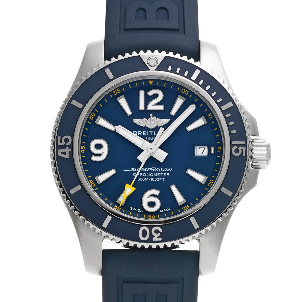 Super Ocean Automatic 42 Japan Edition A173661A1C1A1 Blue BREITLING Men's [Pre-Owned].