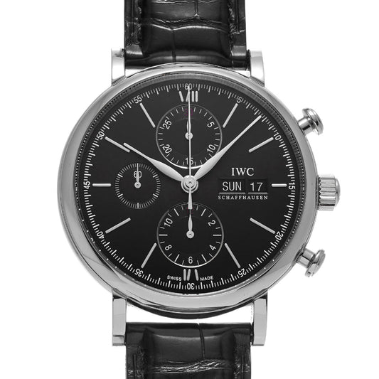 Portofino Chronograph IW391008 Black IWC Men's [Pre-Owned]